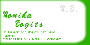 monika bogits business card